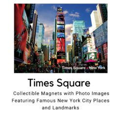 Times Square Color Photo New York City Landmarks Fridge Magnet M7276