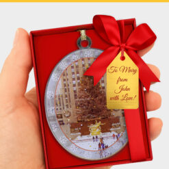 Rockefeller Center Skating Rink Christmas Collectible Ornament Decoration