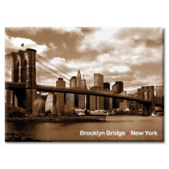 Brooklyn Bridge Panorama New York Photo Magnet