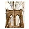 Brooklyn Bridge Ropes Sepia New York Photo Fridge Collectible Magnet M7007