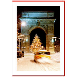 Washington Arch Christmas Tree - Handmade Photo Card