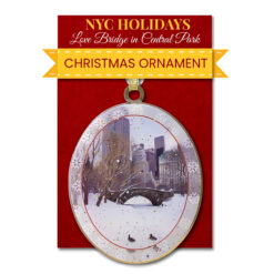 Love Bridge in Central Park NYC Christmas Ornament De