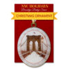 Brooklyn Bridge Snow Christmas Ornament Tree Decorations