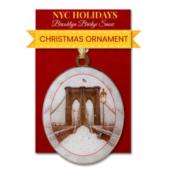 Brooklyn Bridge Snow Christmas Ornament Tree Decorations