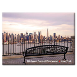 View at Manhattan from the Bench New York Photo Magnet from NY Christmas Gifts