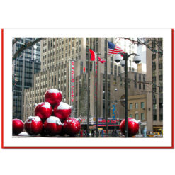 Radio City Christmas Decoration At Radio City Hall Handmade Christmas Card - HPC-2886