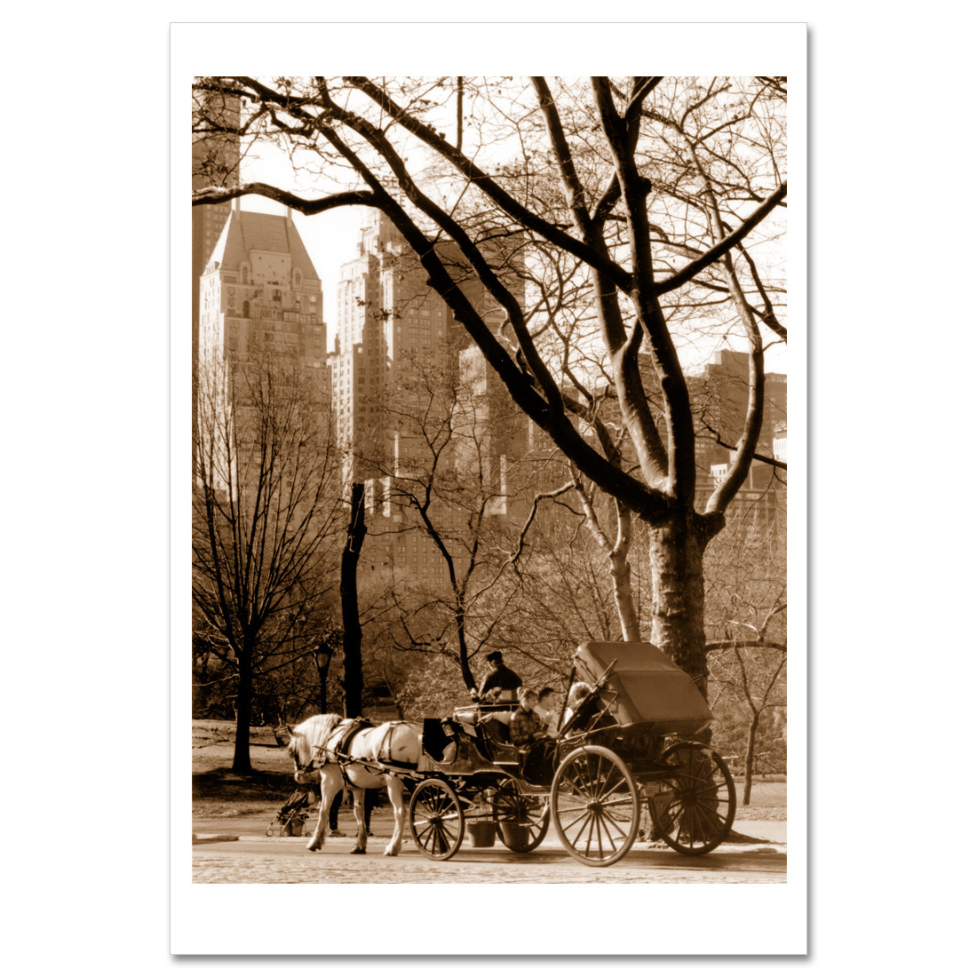 Carriage Ride Central Park Art Print Poster MP-1005