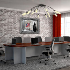 George Washington Wall Street Winter Art Print Conference Room Decor