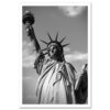 Statue of Liberty Black and White Art Print Poster MP-1170