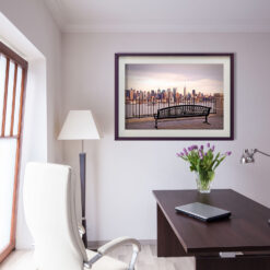 View Bench Midtown Manhattan New York Art Print Poster Office Decor