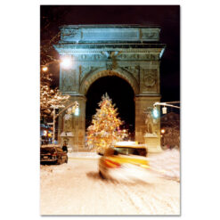 Washington Arch Christmas Tree New York Art Print MP-1902