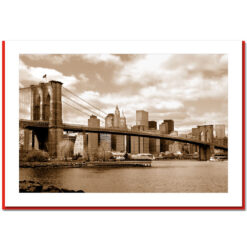 Brooklyn Bridge Panorama Handmade Photo Card HPC2007