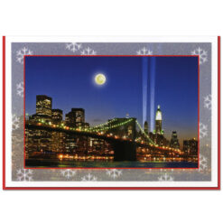 Brooklyn Bridge WTC Memorial Lights NY Christmas Cards CGC8004