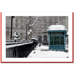 Brooklyn Bridge Station - NYC Christmas Photo Cards HPC2317