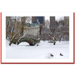 Love Bridge Snow Handmade Photo Card HPC2802