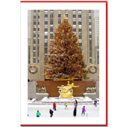 Rockefeller Center Skating Rink Handmade Photo Card HPC2956