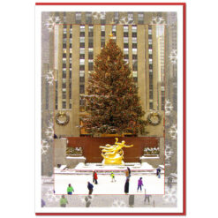Rockefeller Center Skating Rink NY Christmas Cards CGC8956