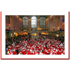 Santa Convention at Grand Central Handmade Photo Card HPC2333