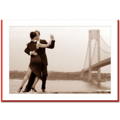Tango By Verrazano Bridge Handmade Photo Card HPC2721