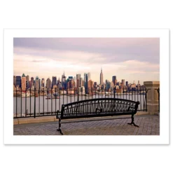 View-at-Midtown-Manhattan-from-Bench-Handmade-Photo-Card-HPC2132