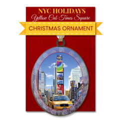 Yellow Cab on Times Square Christmas Ornament Tree Decoration