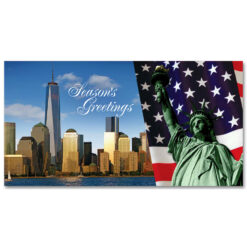 MCH-2015 Statue of Liberty & Freedom Tower Money Cards Set of 6 from NY Christmas Gifts