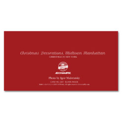 MCH-3207 Christmas Decorations NYC Money Greeting Card from NY Christmas Gifts