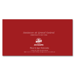 MCH-3220 Santacon in Grand Central NYC Christmas Money Card Set of 6 from NY Christmas Gifts