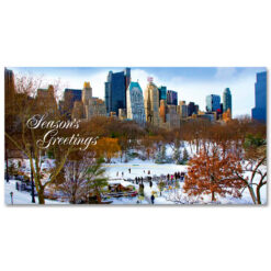 MCH-3824 Wollman Rink Central Park NYC Christmas Money Card Set of 6 from NY Christmas Gifts