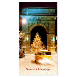 Washington Arch Christmas Tree - New York City Money Gifts Cards Greeting Card Holder - AMCH-3902