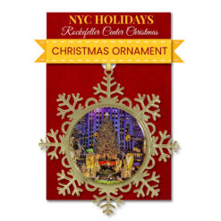 Rockefeller Center Skating Rink Snowflake Christmas Ornament