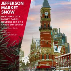 Jefferson Market Greenwich Village - New York City Money Gifts Cards Greeting Card Holder