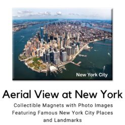 7374-Airial-View-Manhattan New York Photo Fridge Magnet