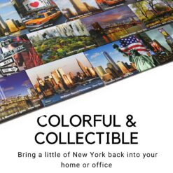 One WTC & Statue of Liberty New York Photo Fridge Cool Magnet LG M7160
