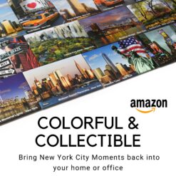 1WTC Brooklyn Bridge and Memorial Lights New York City Fridge Magnet NYPM7004
