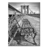 Bench on Brooklyn Bridge New York Photo Fridge Magnet Cool Gift M7195