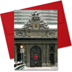 MC-3250-Grand-Central Christmas New York City Greeting Cards Envelope