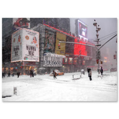 MC-3354-Blizzard-on-Times-Square New York City Greeting Cards