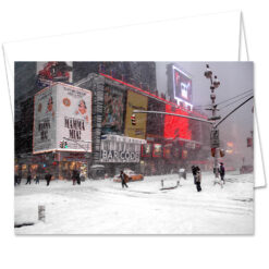 MC-3354-Blizzard-on-Times-Square New York City Greeting Cards
