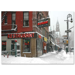 MC-3376-Waverly-Restaurant-Greenwich Village Greeting Cards Set Red Envelope