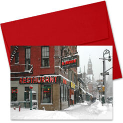 MC-3376-Waverly-Restaurant-Greenwich Village Greeting Cards Set Red Envelope