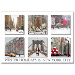 New York City Christmas Landmarks NYC Fridge Souvenir Magnets