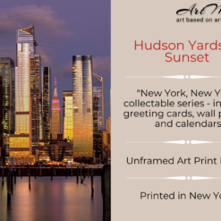 Hudson Yards View from NJ Dusk New York City Fine Art Print Decorative AP1178