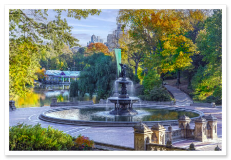 Bethesda Fountain Central Park Morning Fall New York City Fine Art Print
