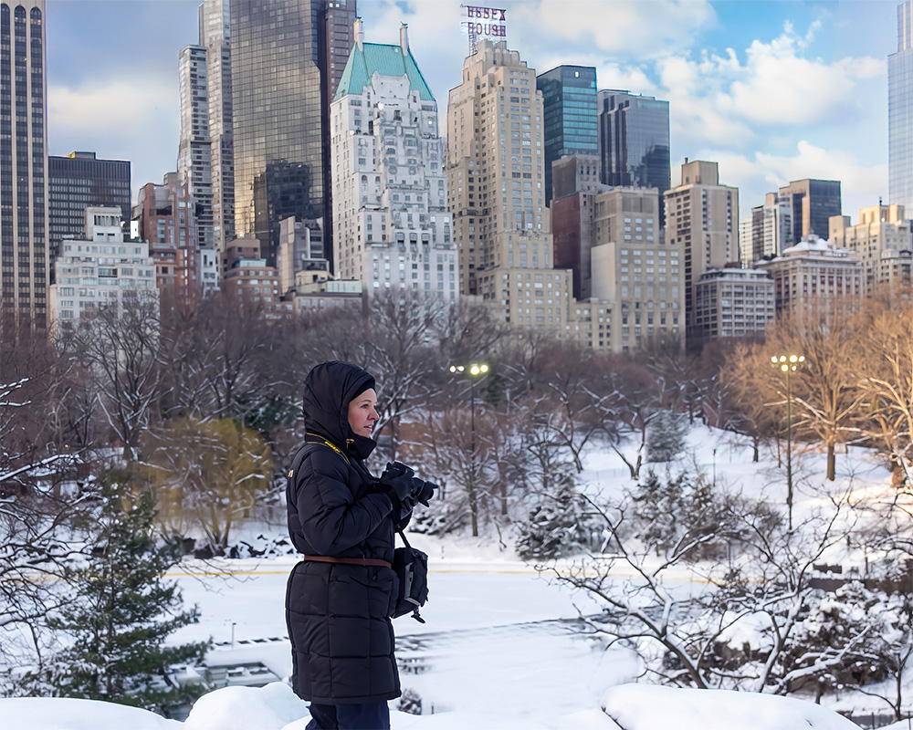 Lilia in Central Park Photoshoot